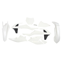 Rtech Plastics Kit for KTM SX 250 2017-2018 w/Left Airbox cover White