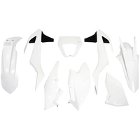 Rtech Plastics Kit for KTM OEM EXCF 250-500 SIX DAYS 2017-19 BN0-517 White/Black