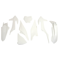 Rtech Plastics Kit KTM SXF 450 FACTORY ED 2018-2021 w/Left Airbox Cover White