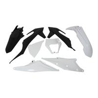 Rtech Plastics Kit KTM EXC 150-250-300 SIX DAYS 2020-2021 -BN1-520 White/Black