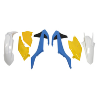 Rtech Plastics Kit KTM LTD ED XC-W 125-150-250-300 2017-2019 Vint Blue/Yellow