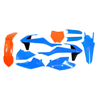 Rtech Troy Lee Plastics Kit for KTM LTD ED XC-F 250-350-450 2017-18 Blue/Orange