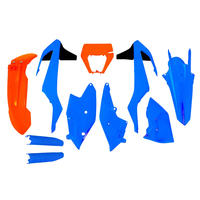 Rtech Troy Lee Plastics Kit KTM LTD ED EXC-F 250-350-450-500 2017-19 Blue/Orange