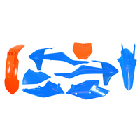 Rtech Troy Lee Plastics Kit for KTM LTD ED SXF 450 2019-2021 Blue/Orange