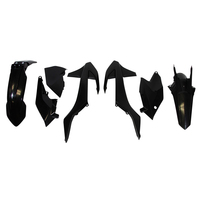 Rtech Plastics Kit for KTM EXC-F 250-350-450-500 2017-2019 4 pce Kit Black