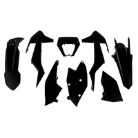 Rtech Plastics Kit for KTM XC-W 125-150-250-300 2017-2019 Black
