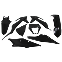 Rtech Plastics Kit for KTM EXC-F 250-500 2020-2021 Black