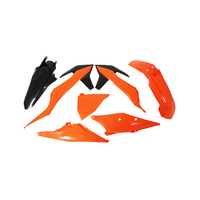 Rtech Plastics Kit KTM EXC-F 250-500 2020-2021 Orange/Black (420)
