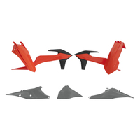 Rtech Plastics Kit KTM OEM (2021) XCF-W 350-500 2020-2021 OEM-421 Org/Black/Grey
