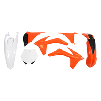 Rtech Plastics Kit KTM OEM (ROCZEN 250 SXF) Fact ED SXF 450 2011-2012 Org/White
