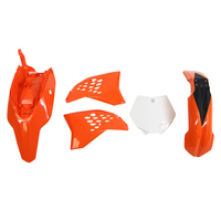Rtech Plastics Kit for KTM SX 65 2012-2015 Orange/White