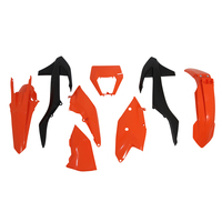 Rtech Plastics Kit KTM OEM EXC/F/XCW EXC 250-300 SIXDAYS 17-19 OEM-518 Org/Black