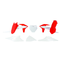 Rtech Plastics Kit KTM SX/F/XC/F/OE Fact 450 SX SXF250 Fact ED 2019-21 Org/White