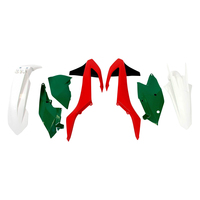 Rtech Plastics Kit for KTM LTD ED XC-F 250-350-450 2017-2018 Vint/Red/Green