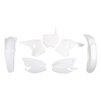 Rtech Plastics Kit for Kawasaki KX 250 2003-2008 White