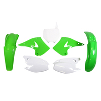 Rtech Plastics Kit for Kawasaki KX 250 2003-2008 Green/White