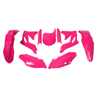 Rtech Plastics Kit Kawasaki LTD ED KXF 250 2013-2016 w/Fork Guards) Neon Pink