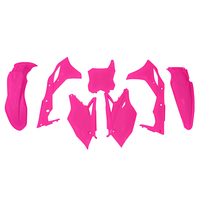 Rtech Plastics Kit Kawasaki LTD ED KXF 250 2017-2020 w/Fork Guards) Neon Pink