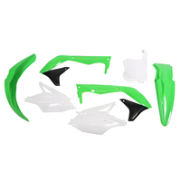 Rtech Plastics Kit Kawasaki KXF 450 2016-2018 Green/Black/White (OEM-517)