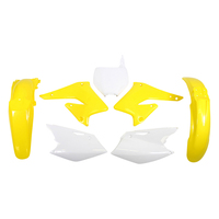 Rtech Plastics Kit for Suzuki RMZ 250 2004-2006 Yellow/White