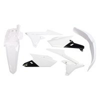 Rtech Plastics Kit for Yamaha WR450F 2016-2018 Shroud Adaptation Req White/Black