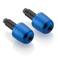Rizoma Blue Bar End Plug Set for MV Agusta F3 800 Rosso 2021-2023 (MA302U)