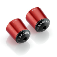 Rizoma Red Bar End Plug Set for Kawasaki Ninja 636 ZX6R 2024 (MA510R)