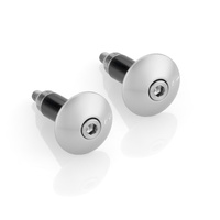Rizoma Silver Bar End Plug Set for Ducati Scrambler 800 Icon Dark 2020 (MA531A)