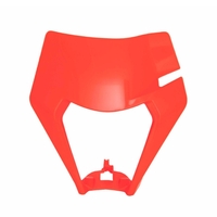 Rtech Headlight Surround for KTM 500 EXC 2020 Neon Orange (SIX DAYS) Front 