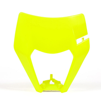Rtech Headlight Surround KTM 300 XC-W 2017-2020 Neon Yellow (Six Days) Front 