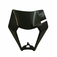 Rtech Headlight Surround for KTM 450 XCF-W 2020 Black (SIX DAYS) Front 