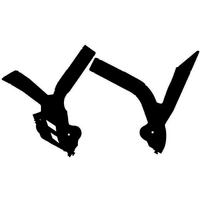 Rtech Frame Protectors for Beta RR 480 4T Enduro 2020-2021 Black