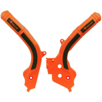 Rtech Frame Protectors for KTM 250 SX-F Factory Edition 2015-2017 Orange/Black