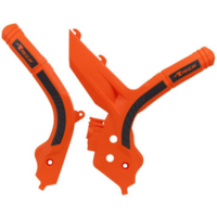 Rtech Frame Protectors for KTM 350 SX-F 2019-2021 Orange/Black