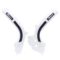 Rtech Frame Protectors for Gas Gas EX 300 2021 White/Blue