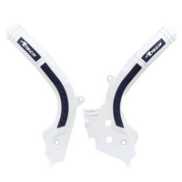 Rtech Frame Protectors for Gas Gas EX 350 F 2021 White/Blue