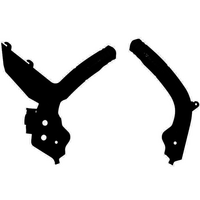 Rtech Frame Protectors for KTM (SIX DAYS) 300 EXC TPI 2020-2021 Black