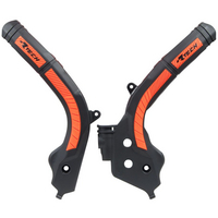 Rtech Frame Protectors for KTM 250 SX-F Factory Edition 2015-2017 Black/Orange