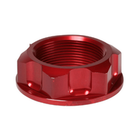 RHK Steering Head Nut for Honda CR 125 R 1993-2007 >Red