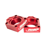 RHK Axle Blocks for Honda CRF 250 X 2005-2017 >Red