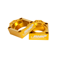 RHK Axle Blocks for Yamaha WR 450 F 2005-2022 >Gold
