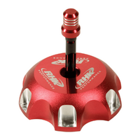 RHK Alloy Tank Cap for Kawasaki KLX 110 L 2010-2022 >Red