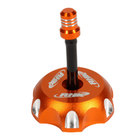 RHK Alloy Tank Cap for TM EN 250 4T 2003-2007 >Orange