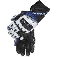 Rjays Long Cobra 2 Carbon Mens Gloves Blue/White/Black 