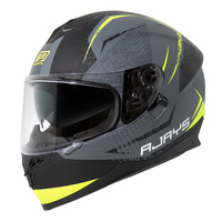 Rjays Dominator II Helmet Strike Matt Grey/N Yellow 