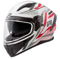 Rjays Apex III Helmet Ignite White/Red 