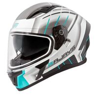 Rjays Apex III Helmet Switch White/Grey/Aqua 