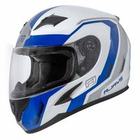Rjays Grid Helmet Gloss White/Blue 