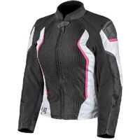 Rjays Sector Ladies Jacket Black/White/Pink 