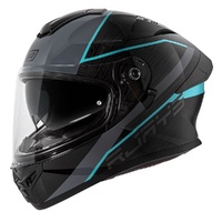 Rjays Helmet Apex IV Raker Black/Grey/Aqua